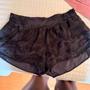 Lululemon Camo Black Women's Shorts